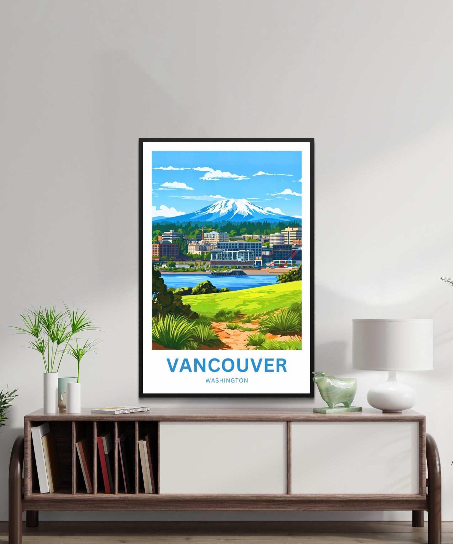 Vancouver Travel Poster - Washington Waterfront