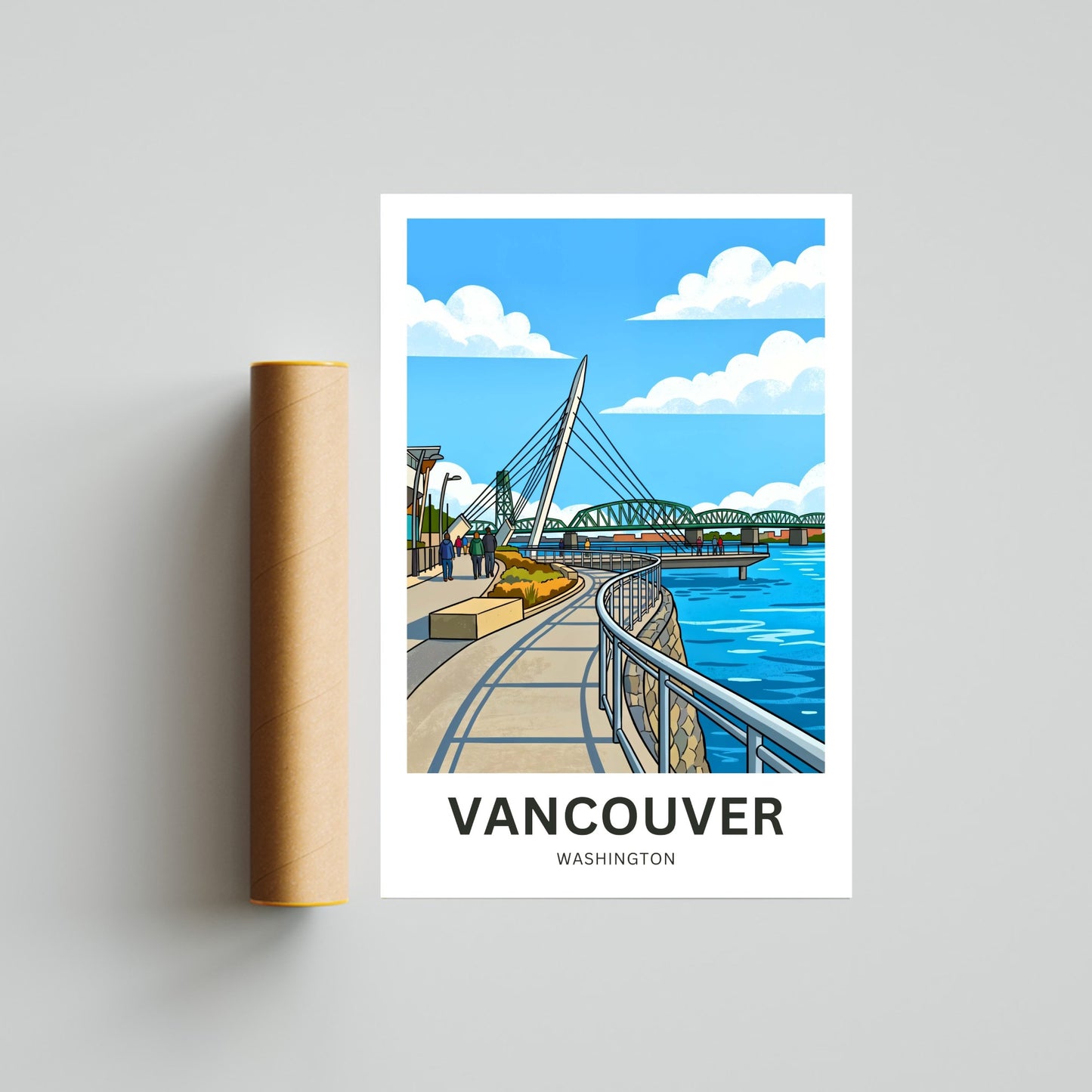 Vancouver Travel Poster - Washington Getaway