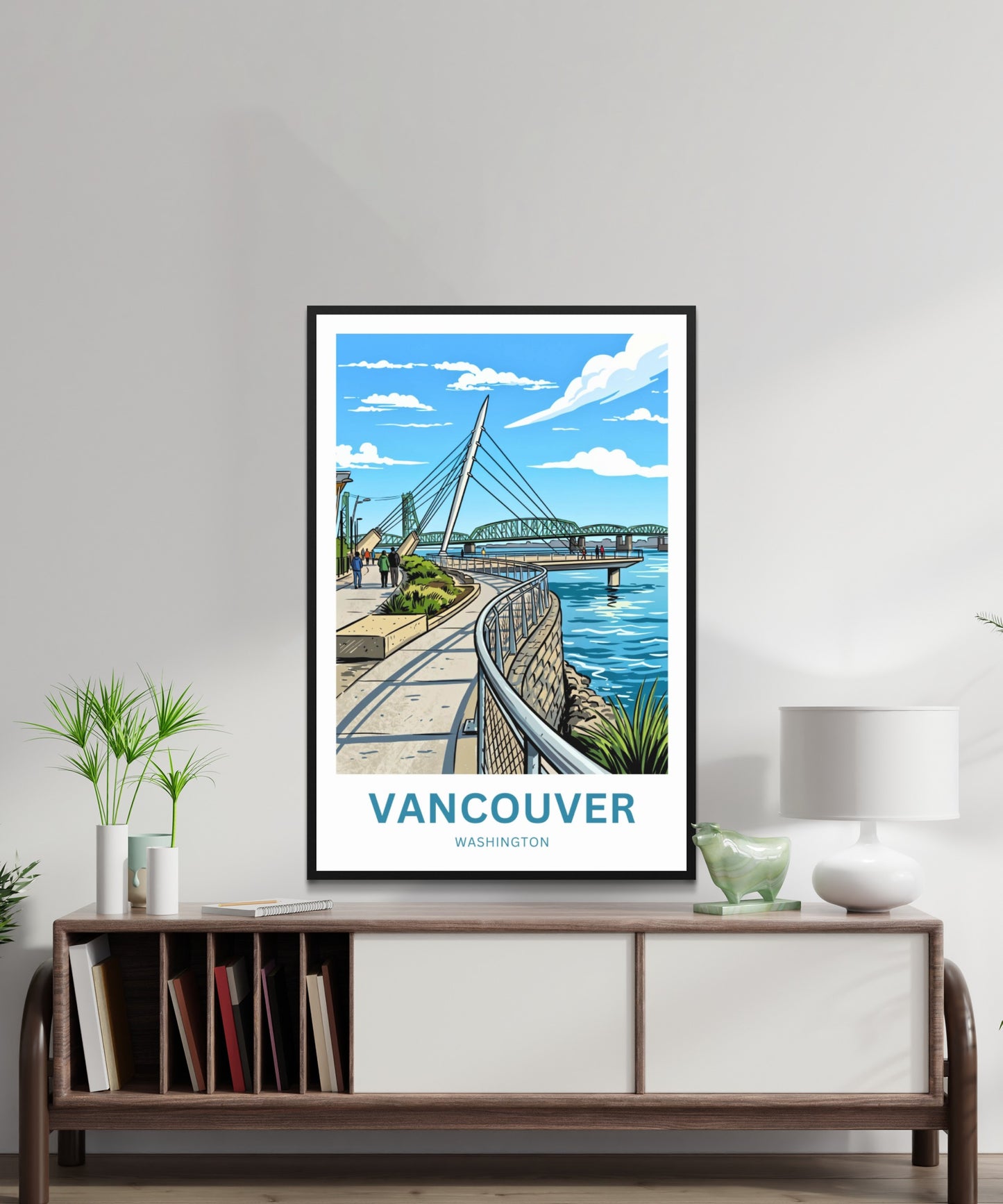 Vancouver Travel Poster - Trails & Waterfront