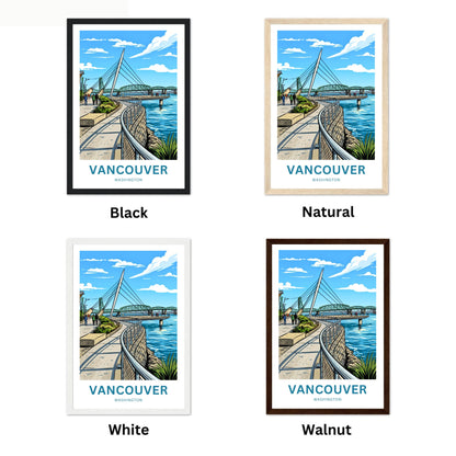Vancouver Travel Poster - Trails & Waterfront