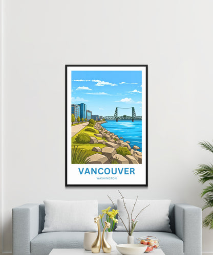 Vancouver Travel Poster - River Gateway