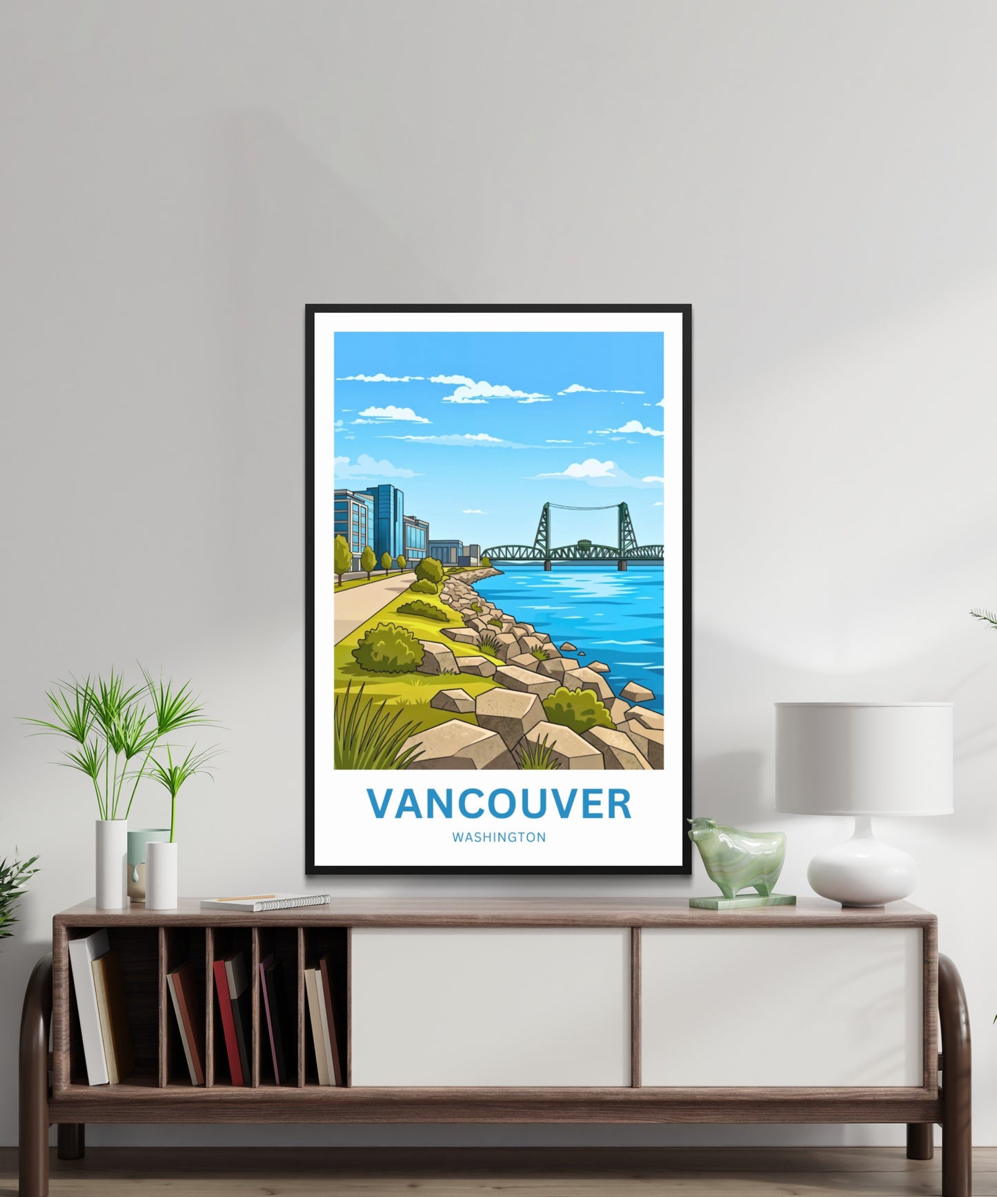 Vancouver Travel Poster - River Gateway