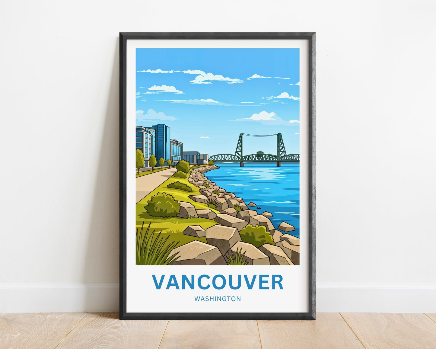 Vancouver Travel Poster - River Gateway