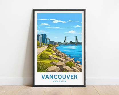 Vancouver Travel Poster - River Gateway