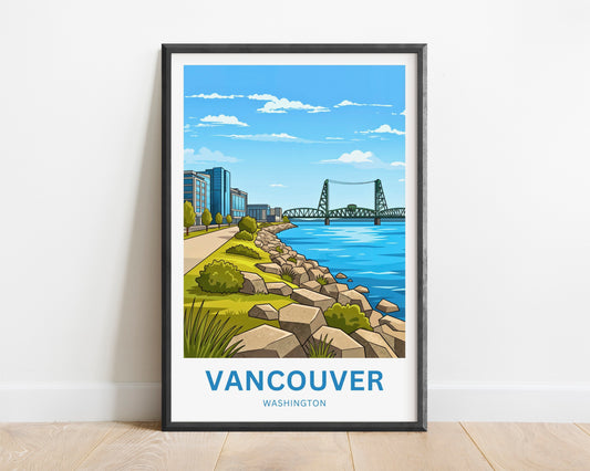 Vancouver Travel Poster - River Gateway