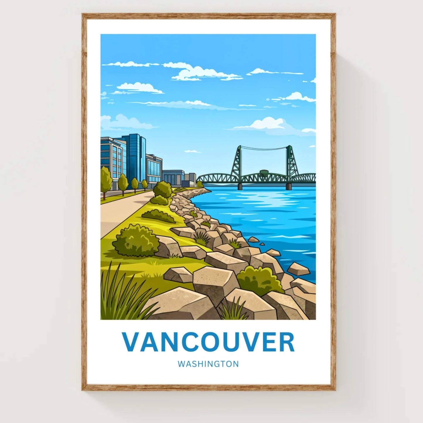 Vancouver Travel Poster - River Gateway