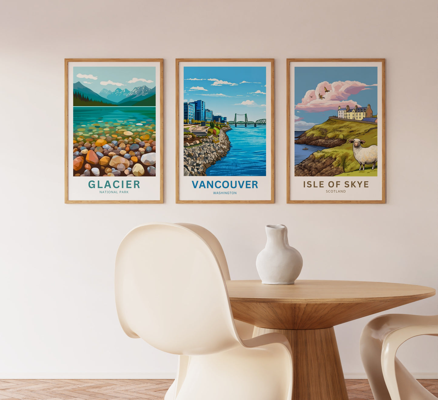 Vancouver Travel Poster - Riverwalk