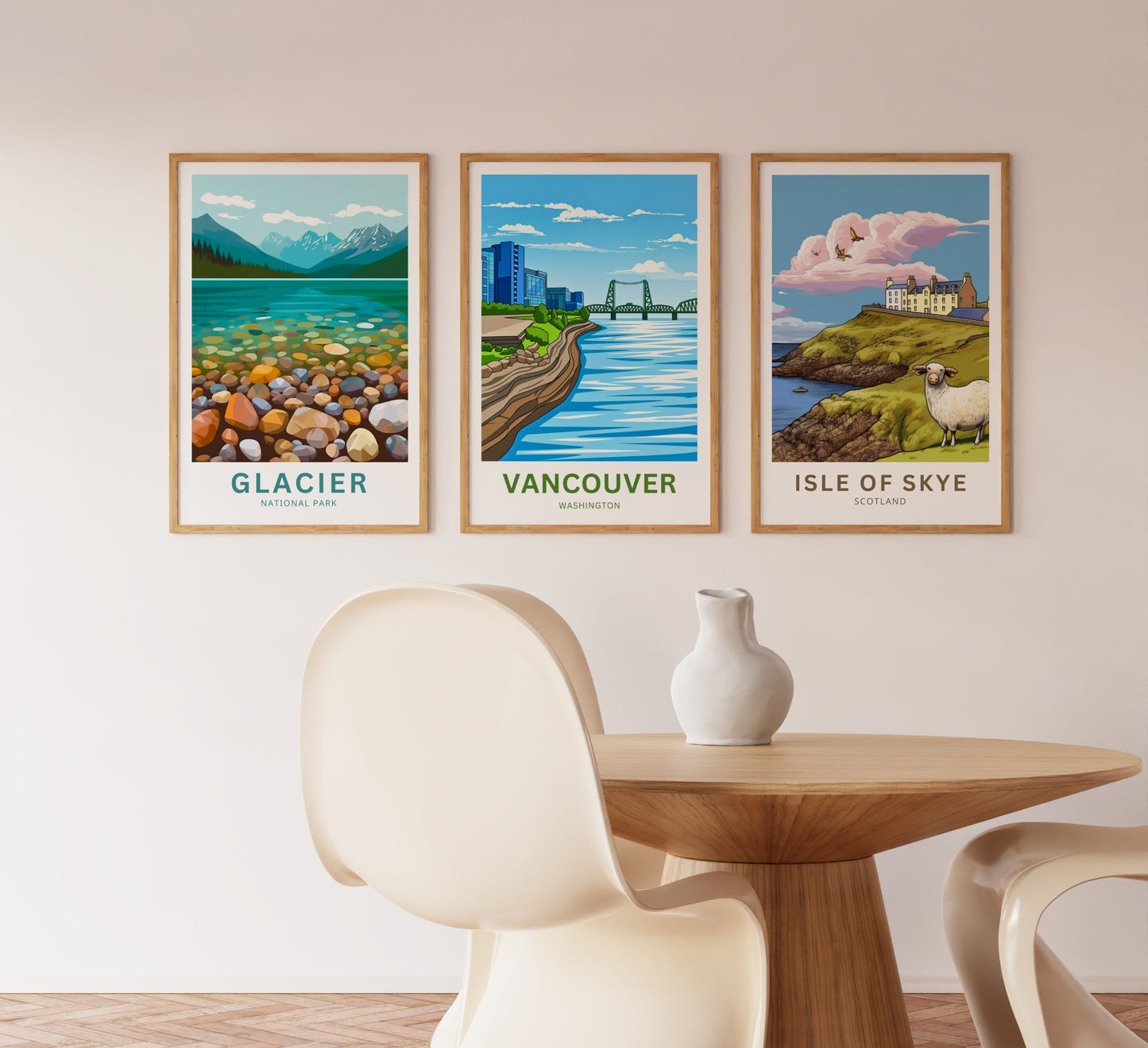 Vancouver Travel Poster - Skyline by the River