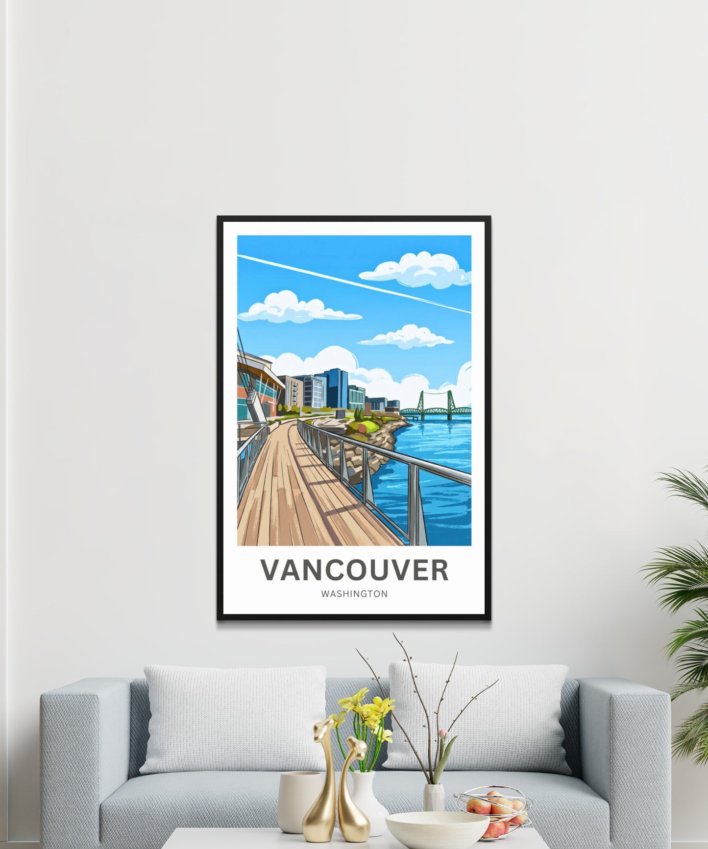 Vancouver Travel Poster - Pacific Northwest Charm