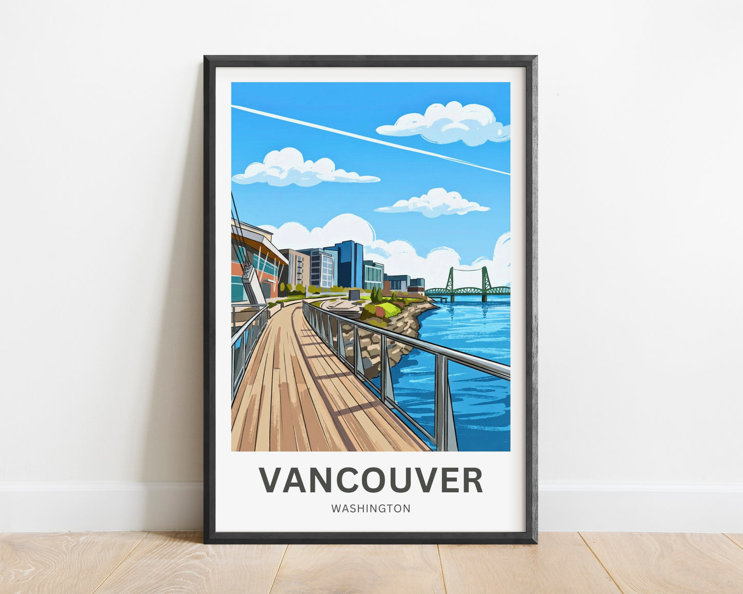 Vancouver Travel Poster - Pacific Northwest Charm