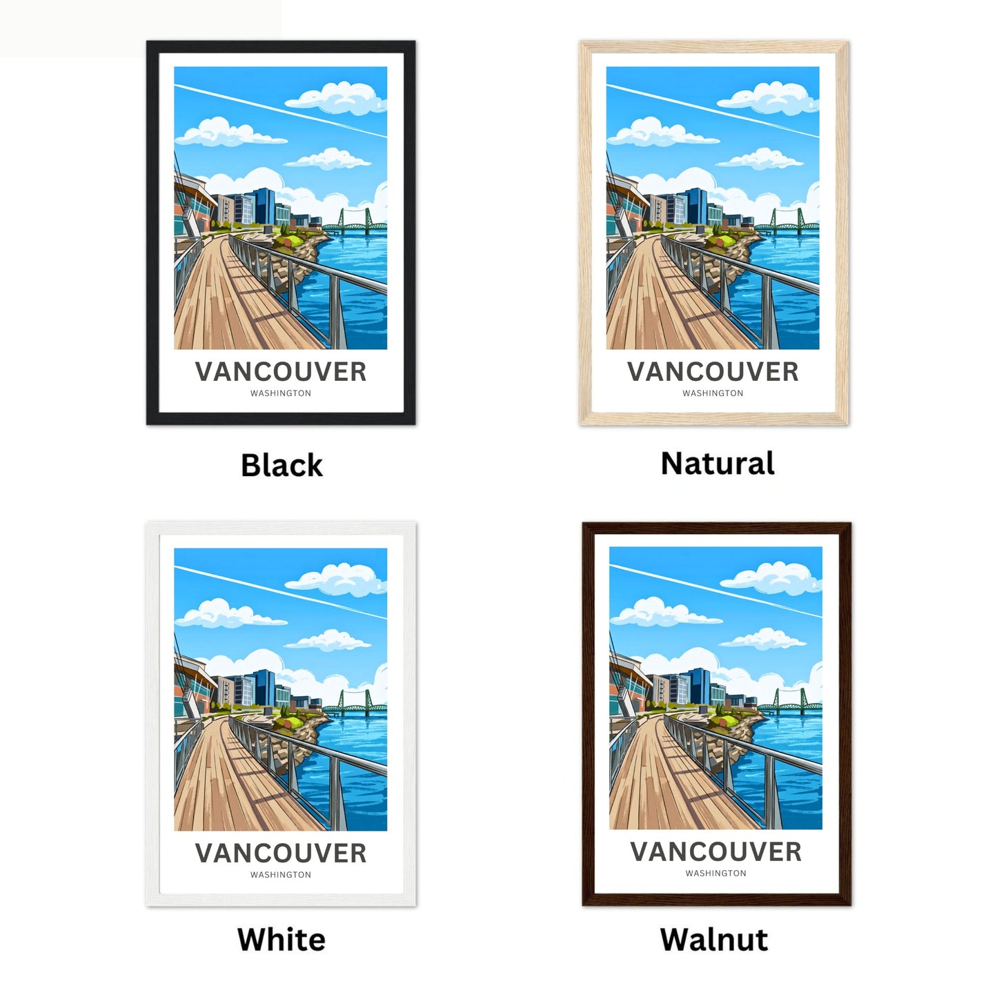 Vancouver Travel Poster - Pacific Northwest Charm