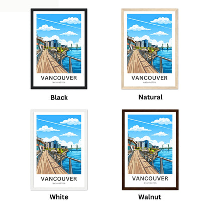Vancouver Travel Poster - Pacific Northwest Charm