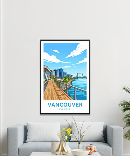 Vancouver Travel Poster - Columbia River