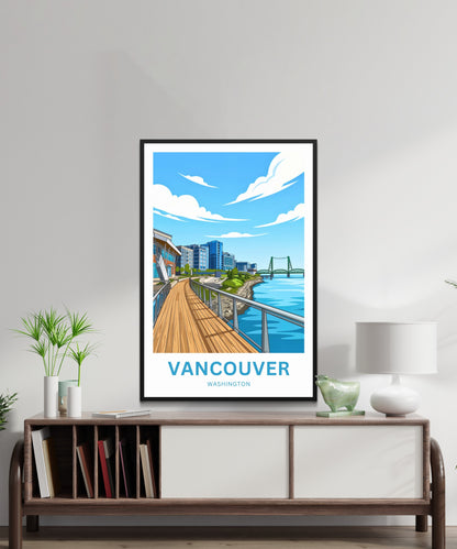 Vancouver Travel Poster - Columbia River