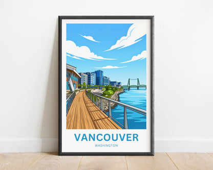 Vancouver Travel Poster - Columbia River