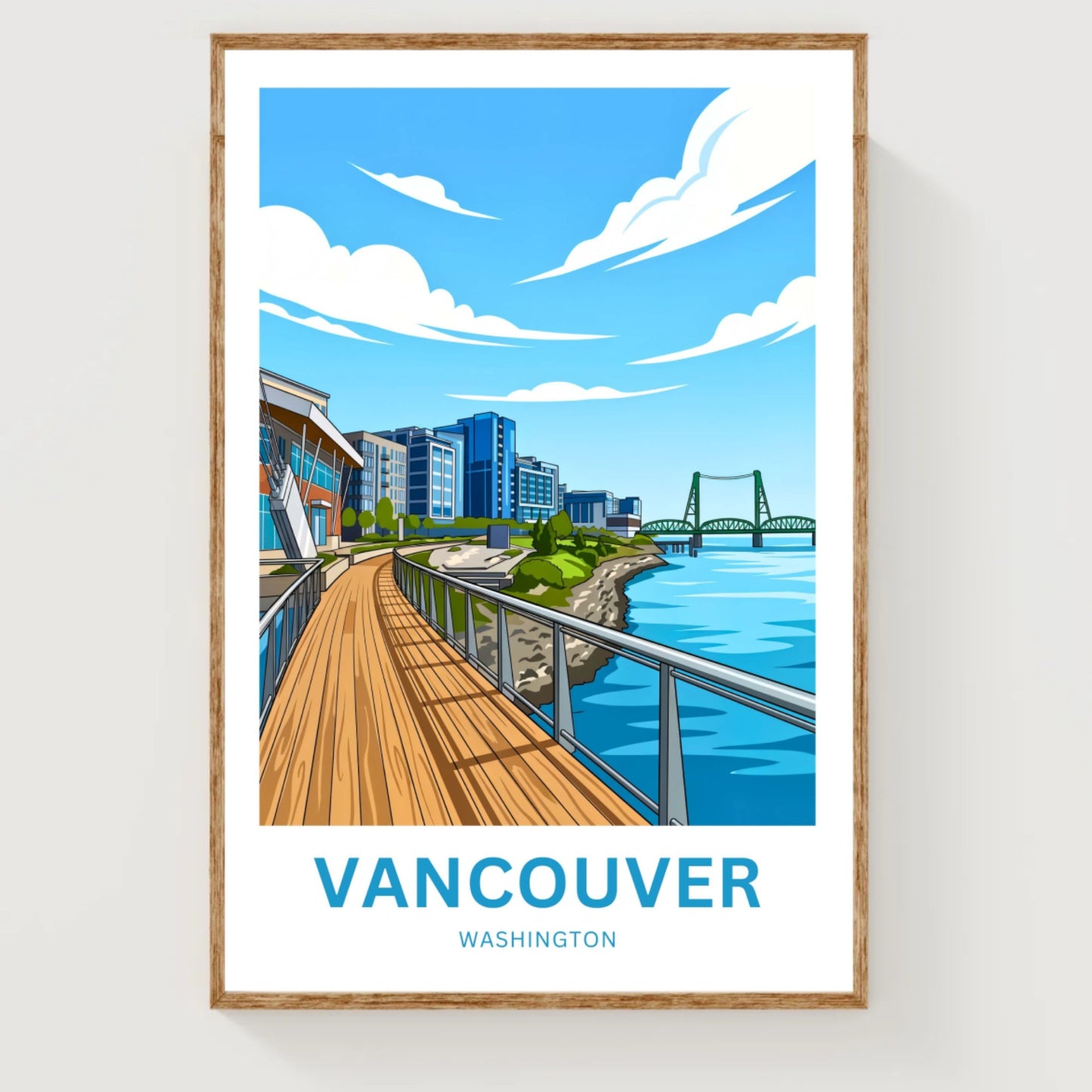 Vancouver Travel Poster - Columbia River