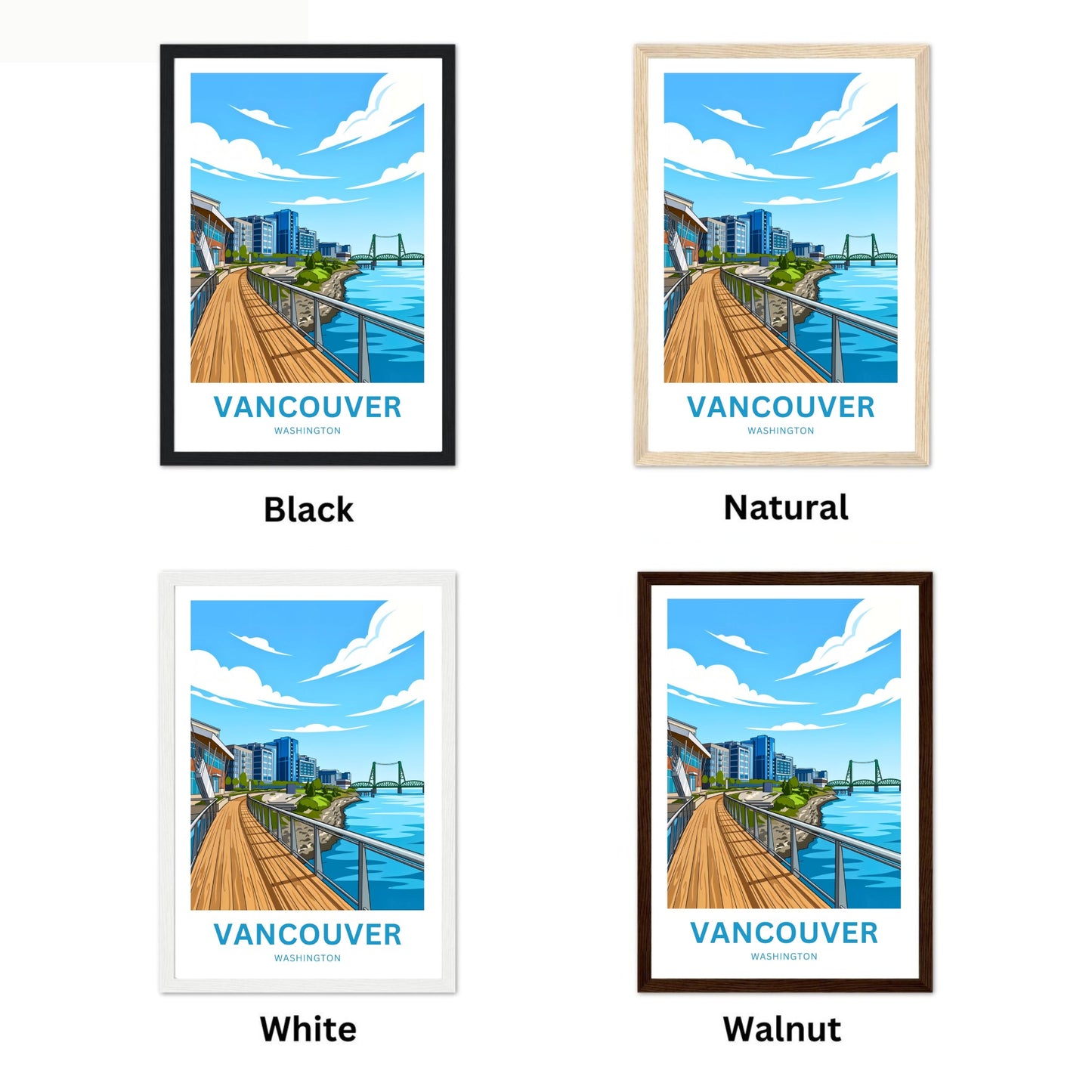 Vancouver Travel Poster - Columbia River