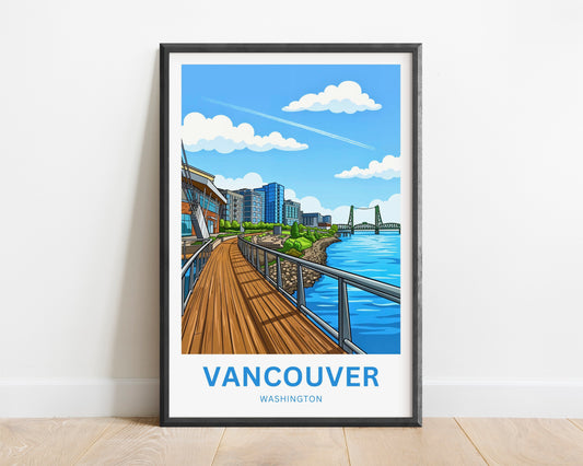 Vancouver Travel Poster - Waterfront Escape