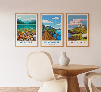 Vancouver Travel Poster - Waterfront Escape