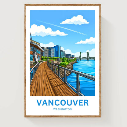 Vancouver Travel Poster - Waterfront Escape