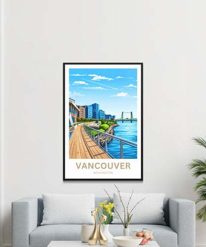 Vancouver Travel Poster  - Gateway to the Pacific Northwest