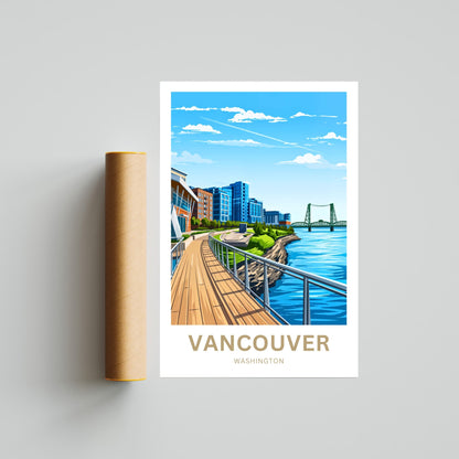 Vancouver Travel Poster  - Gateway to the Pacific Northwest