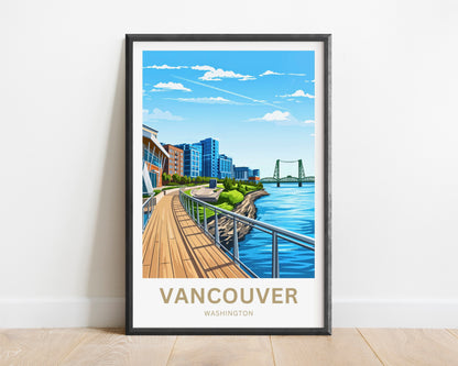 Vancouver Travel Poster  - Gateway to the Pacific Northwest