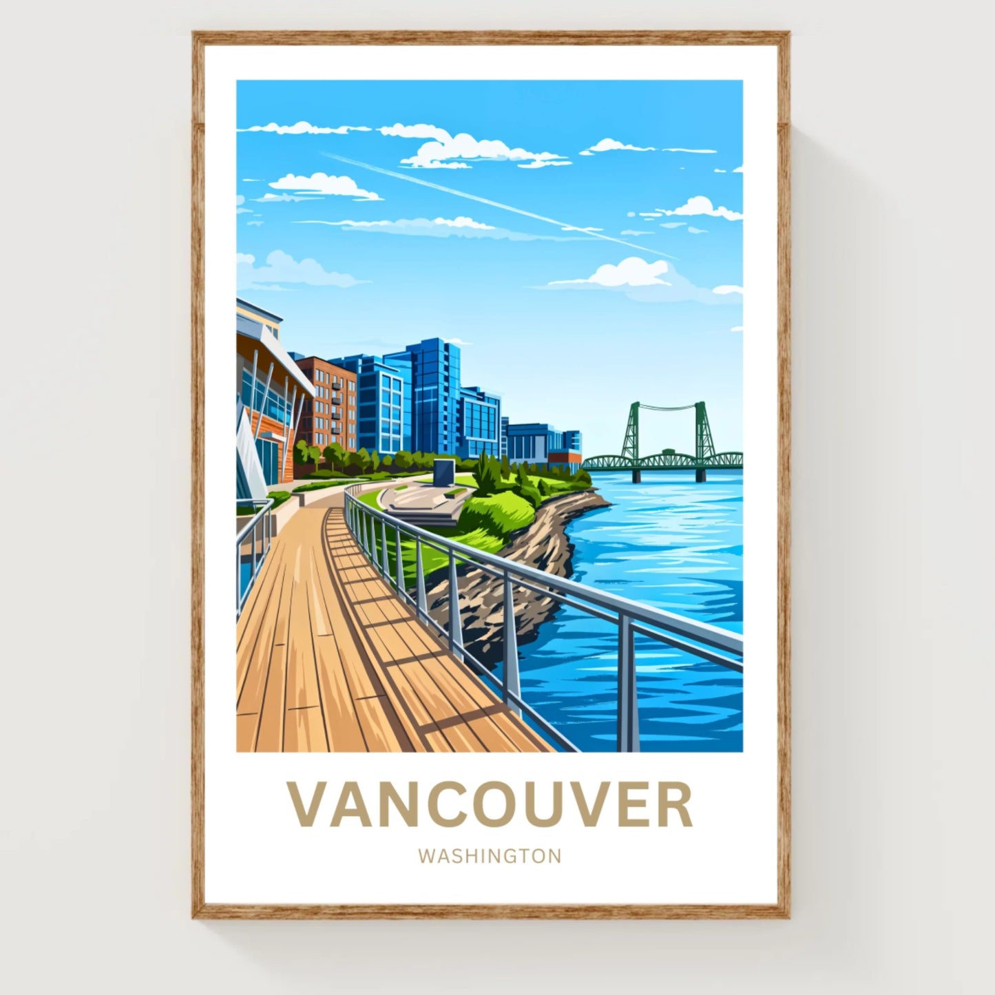 Vancouver Travel Poster  - Gateway to the Pacific Northwest