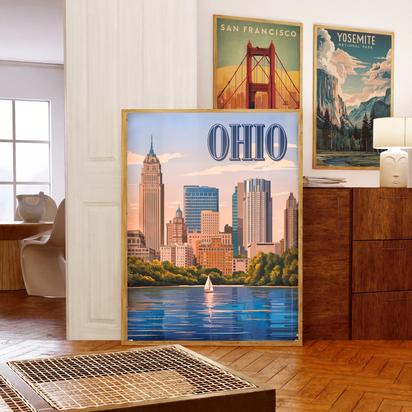 Ohio Vintage Travel Poster - Wonders of the Buckeye State