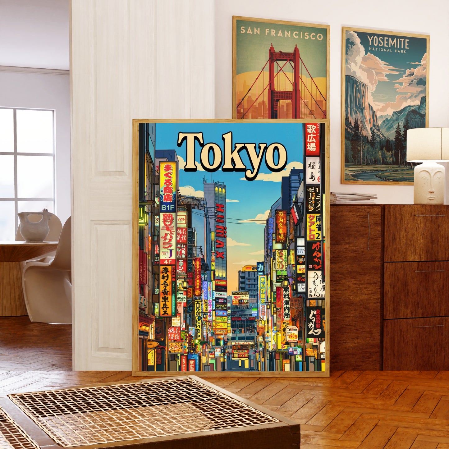 Tokyo Vintage Travel Poster - Neon Dreams