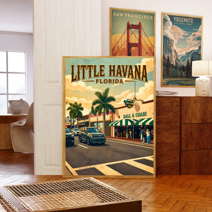 Little Havana Vintage Travel Poster -  Rhythm of Florida