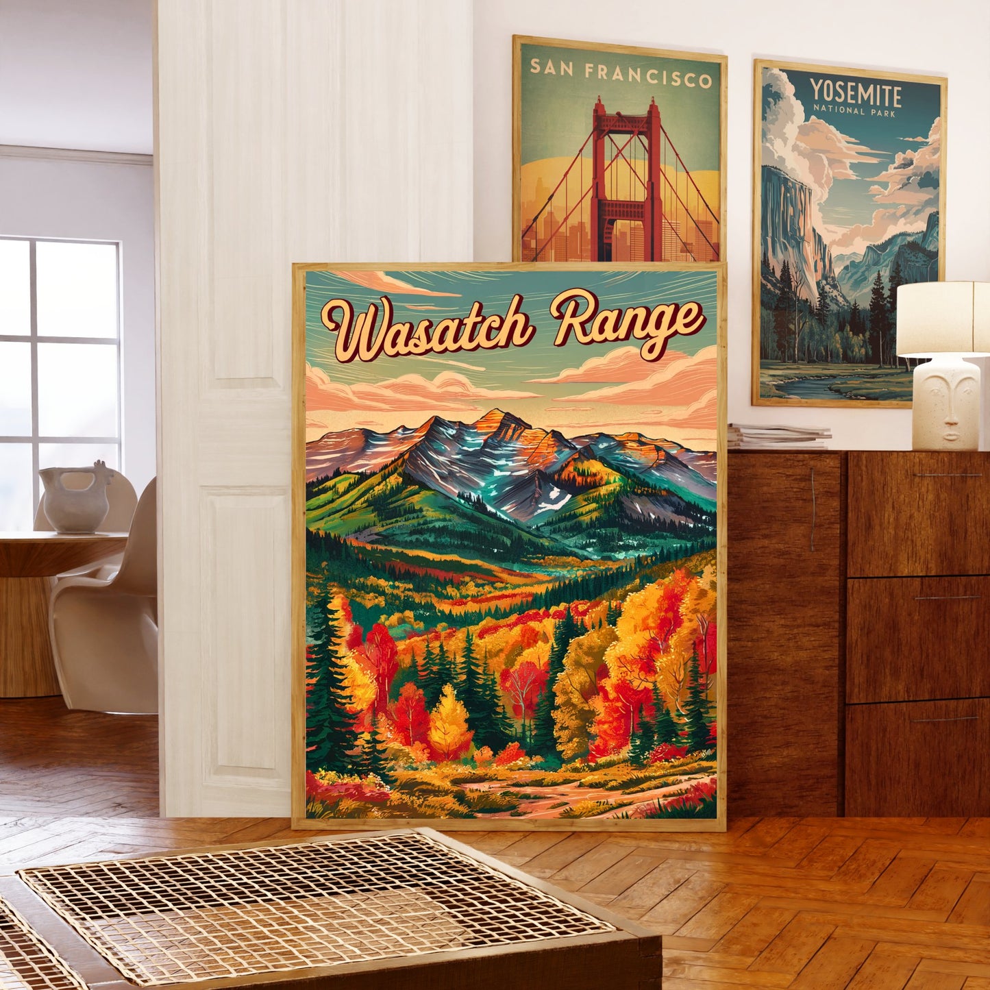 Wasatch Range Vintage Travel Poster