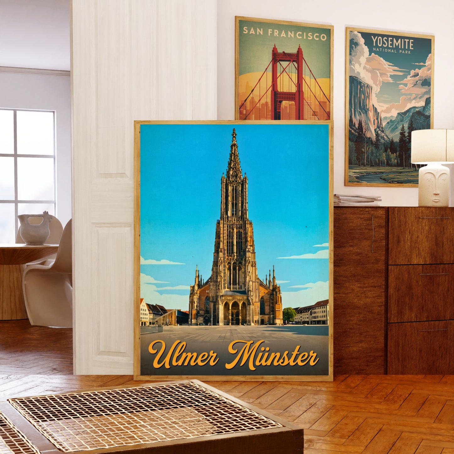 Ulmer Münster Vintage Travel Poster - Historic Ulm