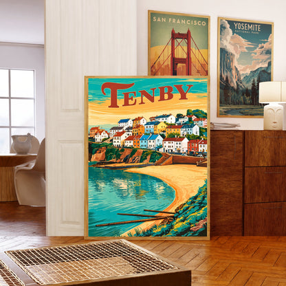 Tenby Vintage Travel Poster