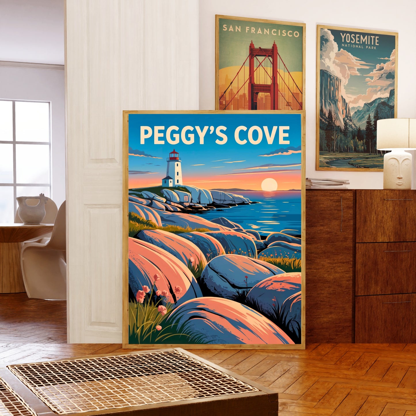 Peggy’s Cove Vintage Travel Poster