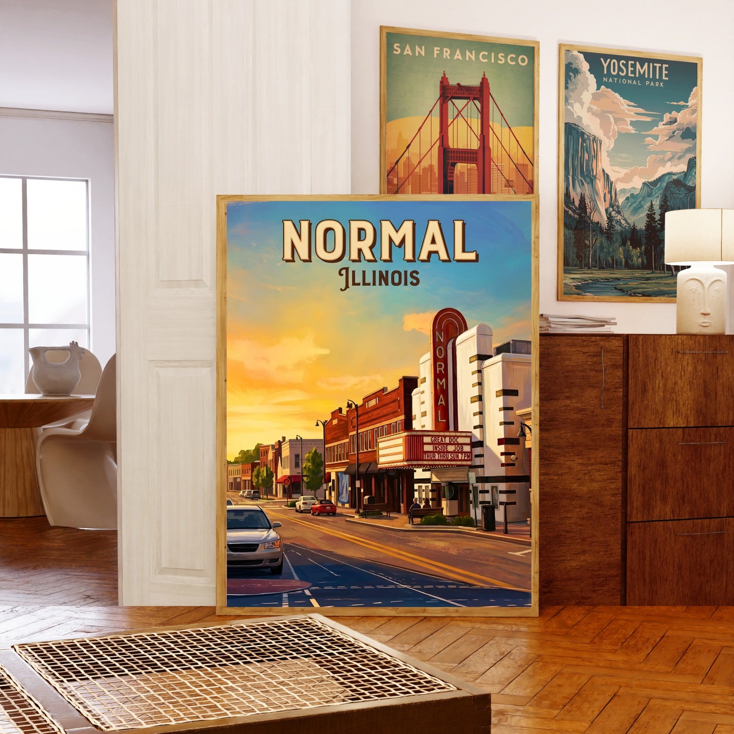 Normal, Illinois Vintage Travel Poster - Central Glow