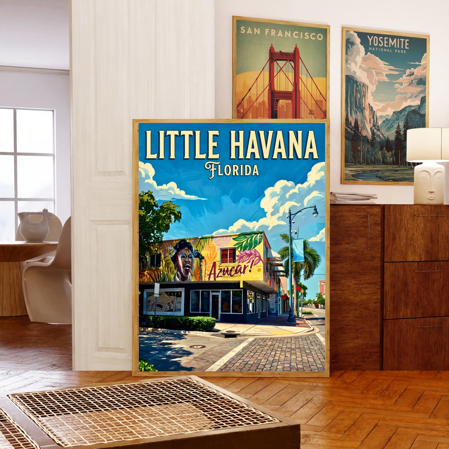 Little Havana Vintage Travel Poster -  Soul of Miami, Florida