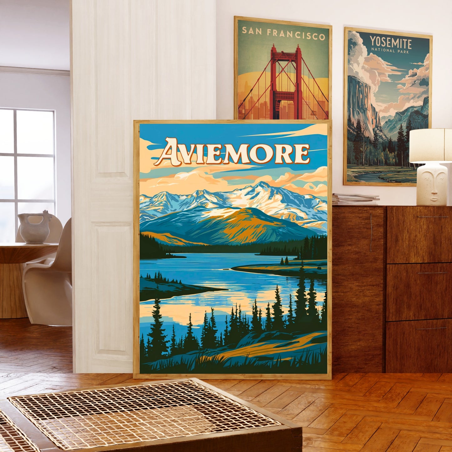 Aviemore Vintage Travel Poster - Nature’s Highland Gem