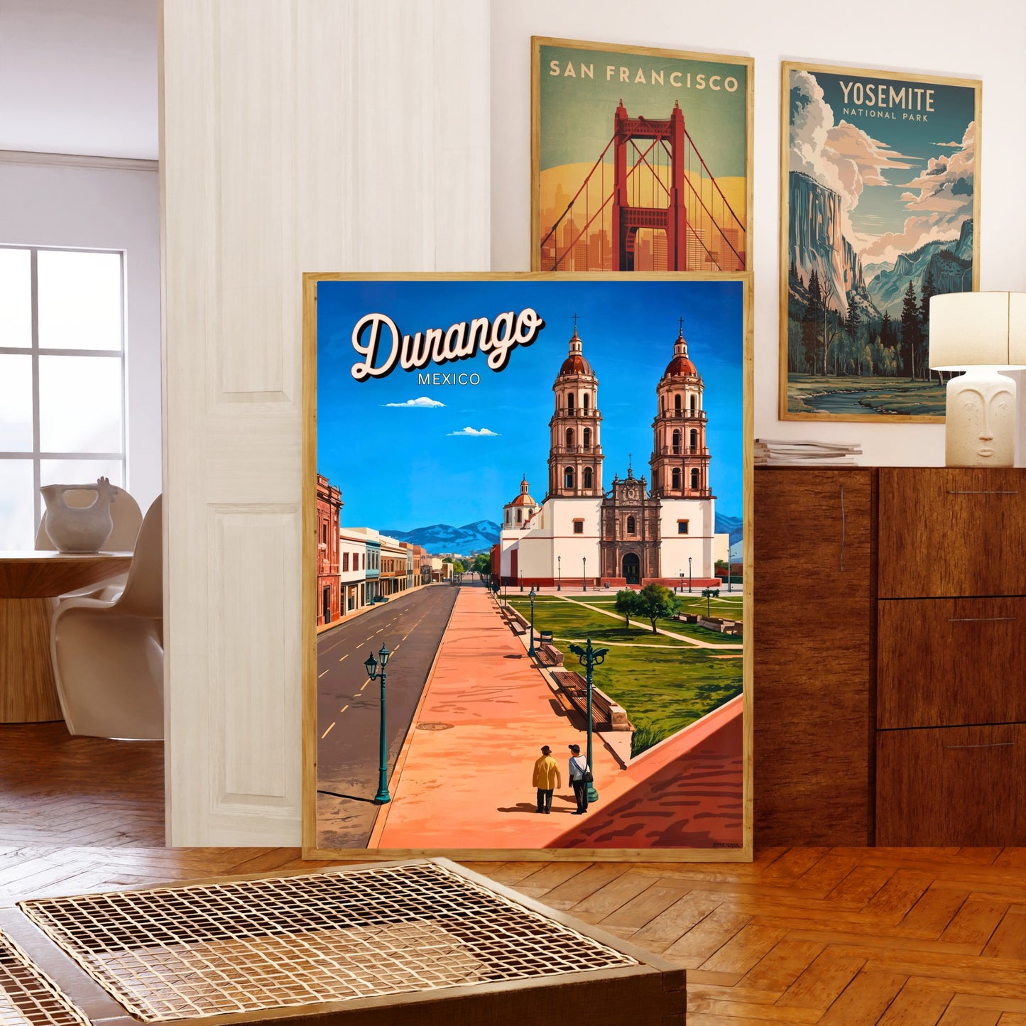 Durango Vintage Travel Poster - Jewel of Mexico