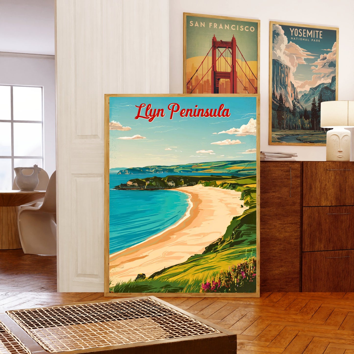 Llyn Peninsula Vintage Travel Poster - Breathtaking landscape in Wales