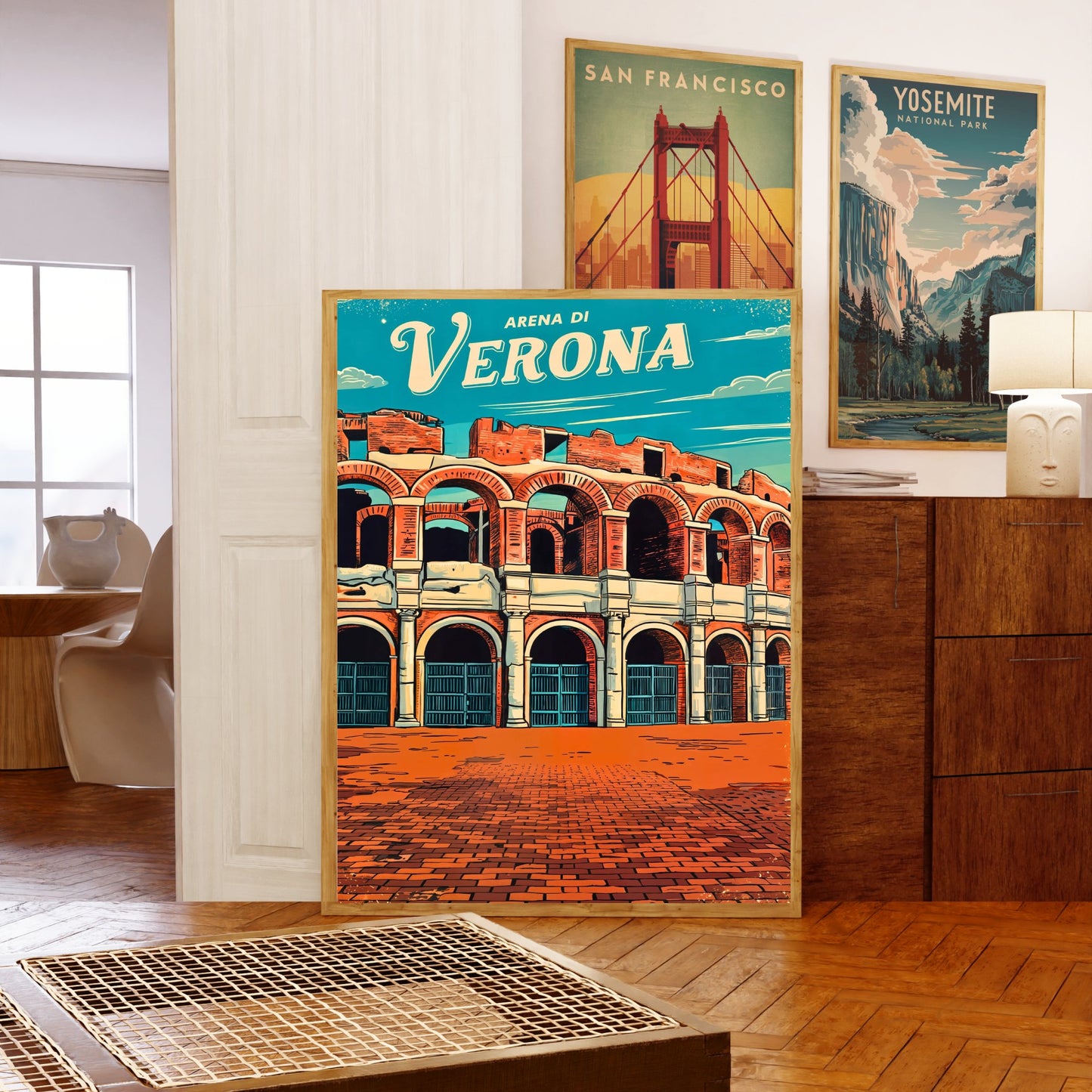 Verona, Italy Vintage Travel Poster - Italy's Historical Site