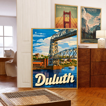 Duluth Vintage Travel Poster - Minnesota