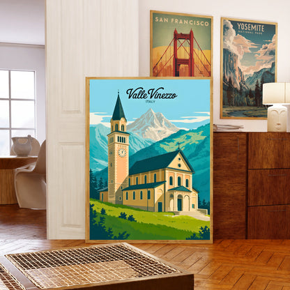 Valle Vigezzo Vintage Travel Poster - Captivating Valley in Italy