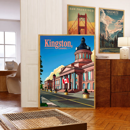 Kingston Vintage Travel Poster - Canada