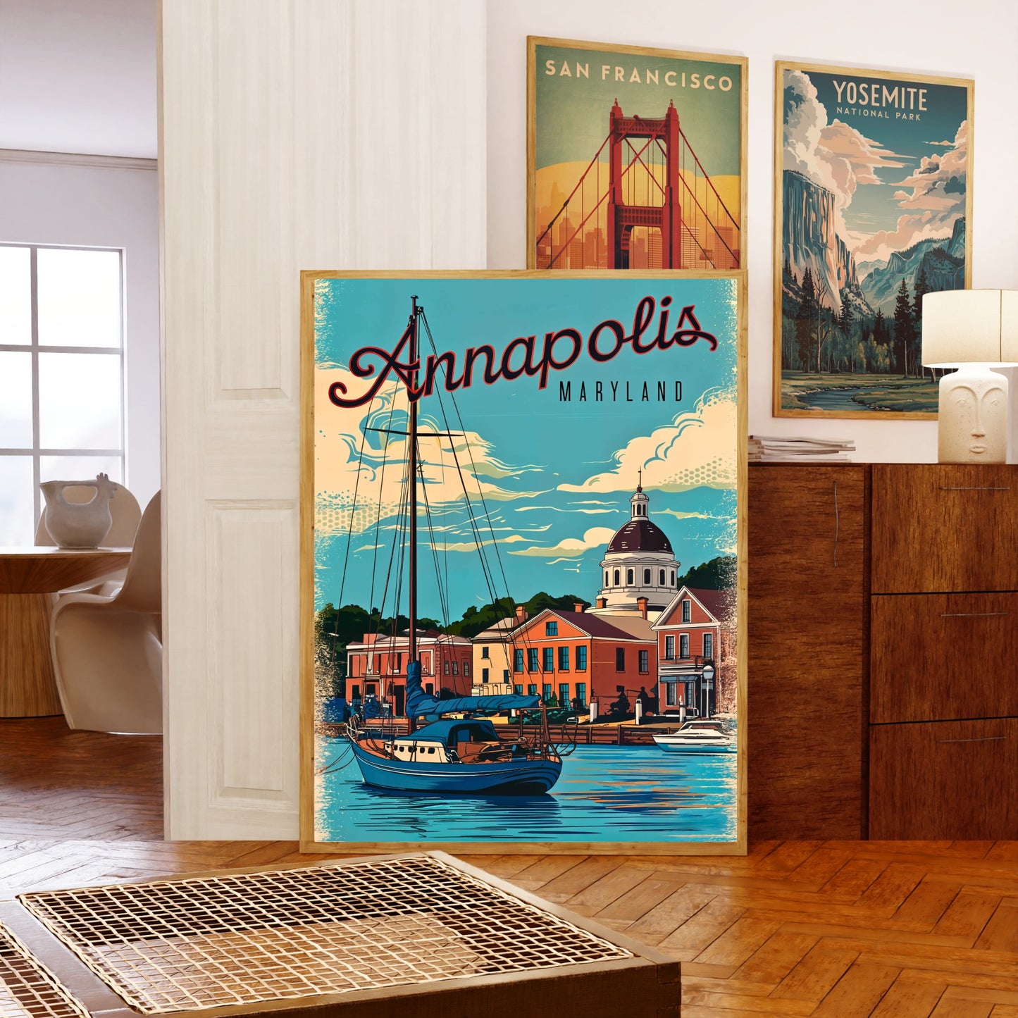 Annapolis, Maryland Vintage Travel Poster