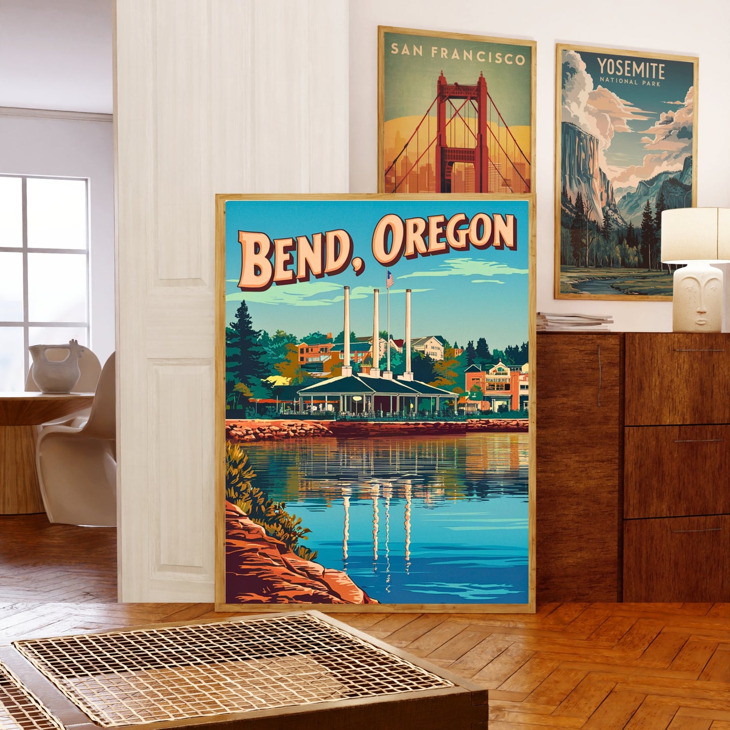 Bend Oregon Vintage Travel Poster