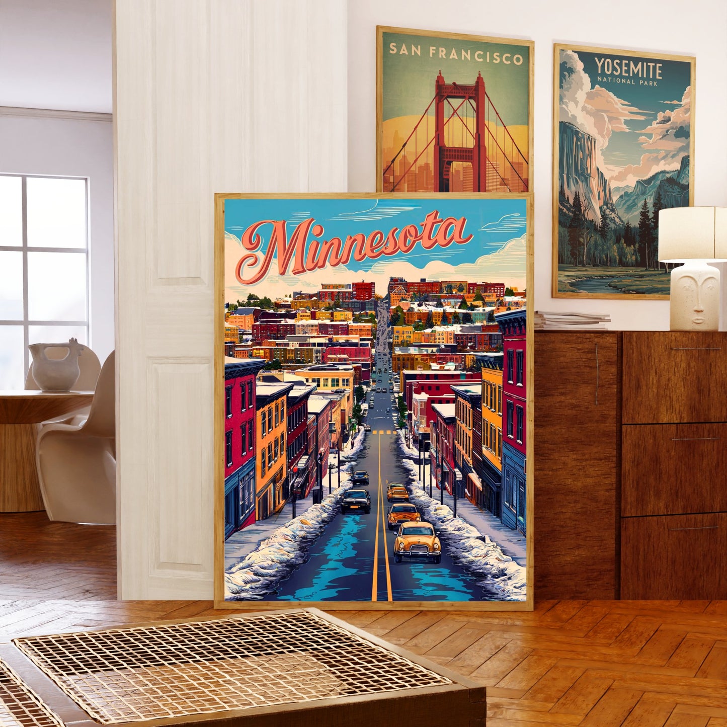 Minnesota Vintage Travel Poster