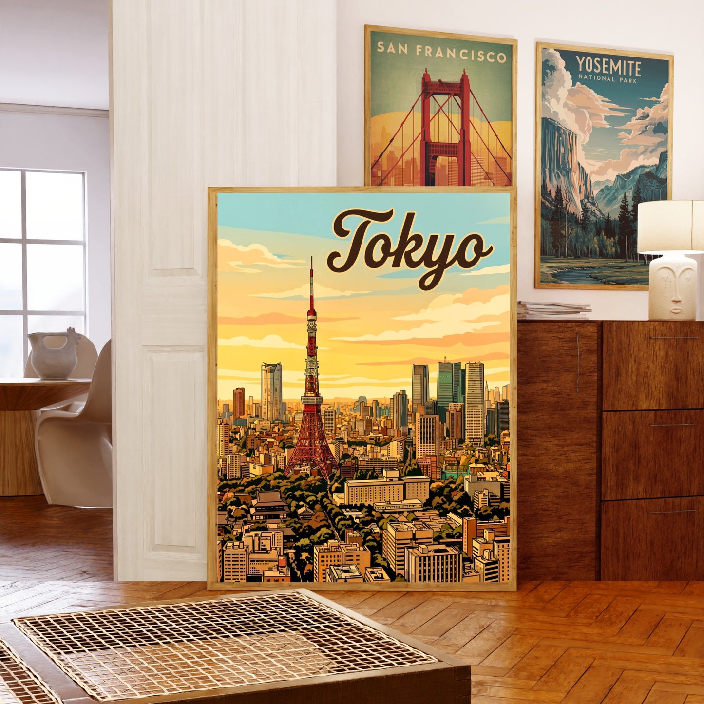 Tokyo Vintage Travel Poster - Iconic Japan' Tower