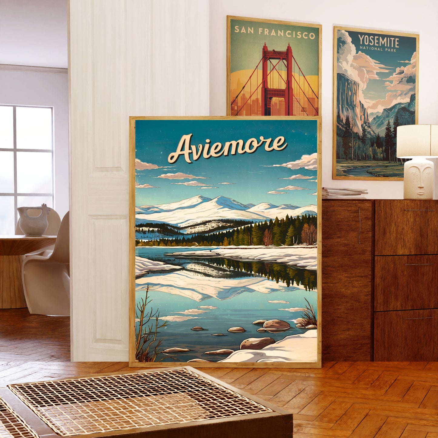 Aviemore Vintage Travel Poster - Cairngorms
