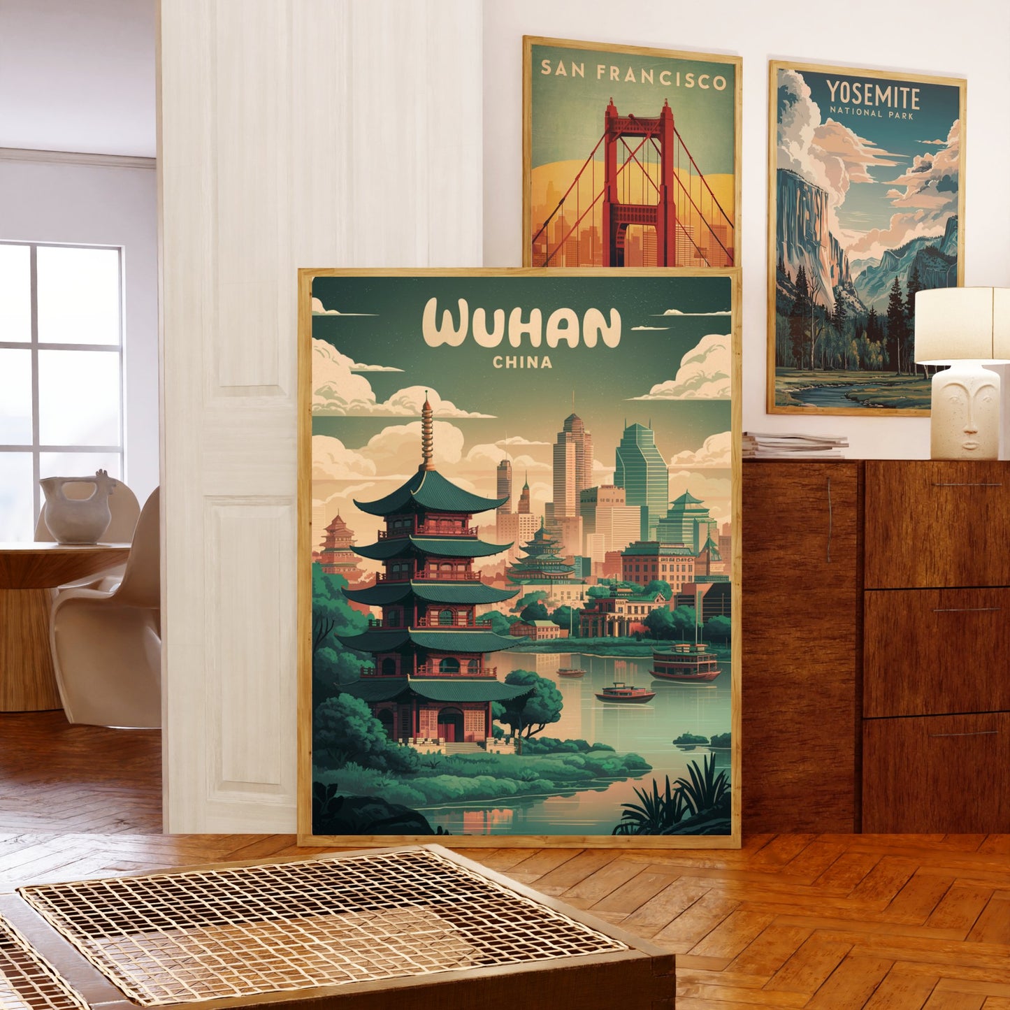 Wuhan Vintage Travel Poster